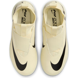 NIKE Jr. Air Zoom Mercurial Vapor 15 Academy IC Hallen-Fußballschuhe Kinder 700 - lemonade/black 28