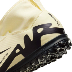 NIKE Jr. Mercurial Superfly 9 Academy TF Multinocken-Fußballschuhe Kinder 700 - lemonade/black 38