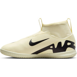 NIKE Jr. Air Zoom Mercurial Superfly 9 Academy IC Hallen-Fußballschuhe Kinder 700 - lemonade/black 35