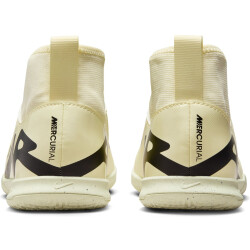 NIKE Jr. Air Zoom Mercurial Superfly 9 Academy IC Hallen-Fußballschuhe Kinder 700 - lemonade/black 38