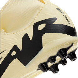 NIKE Jr. Air Zoom Mercurial Superfly 9 Academy Kunstrasen-Fußballschuhe Kinder 700 - lemonade/black 33.5