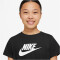 NIKE Sportswear Cropped T-Shirt Mädchen 012 - black/white XS (122-128 cm)