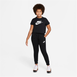 NIKE Sportswear Cropped T-Shirt M&auml;dchen 012 - black/white L (146-156 cm)