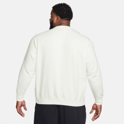 NIKE Sportswear Club Fleece Crew Sweatshirt Herren 133 - sail/white S
