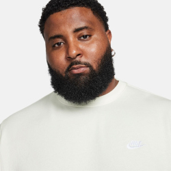 NIKE Sportswear Club Fleece Crew Sweatshirt Herren 133 - sail/white S