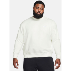 NIKE Sportswear Club Fleece Crew Sweatshirt Herren 133 - sail/white L