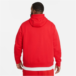 NIKE Sportswear Club Fleece Kapuzenjacke 657 - university red/university red/white L