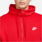 NIKE Sportswear Club Fleece Kapuzenjacke 657 - university red/university red/white L