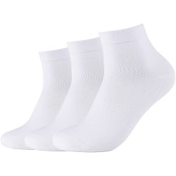3er Pack camano Soft Quarter Socken 0001 - white 39-42