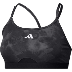 adidas Aeroreact Essentials Light Support Tie-Dye Flower Print Sport-BH Damen