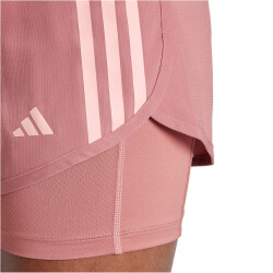 adidas Own The Run 3-Streifen 2in1 Laufshorts Damen