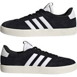 adidas VL Court 3.0 Sneaker Damen ID6279 - core black/cloud white/gold met. 37 1/3
