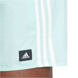adidas 3-Streifen CLX Badeshorts Herren AEXY - seflaq/white S