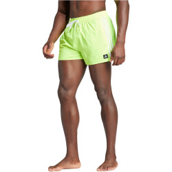 adidas 3-Streifen CLX Badeshorts Herren AEWQ - luclem/white S