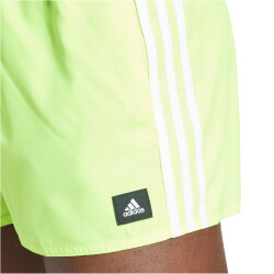 adidas 3-Streifen CLX Badeshorts Herren AEWQ - luclem/white S