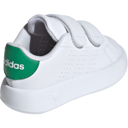 adidas Advantage Sneaker Kinder 01F7 - ftwwht/ftwwht/green 19