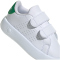 adidas Advantage Sneaker Kinder 01F7 - ftwwht/ftwwht/green 19