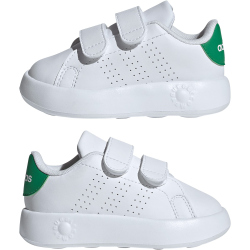 adidas Advantage Sneaker Kinder 01F7 - ftwwht/ftwwht/green 20