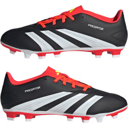 adidas Predator Club Flexible-Ground Fußballschuhe Herren A0QM - cblack/ftwwht/solred 40 2/3