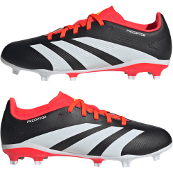adidas Predator League FG Fußballschuhe Kinder IG7748 - core black/cloud white/solar red 38