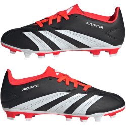 adidas Predator Club J Flexible-Ground Fußballschuhe Kinder A0QM - cblack/ftwwht/solred 33