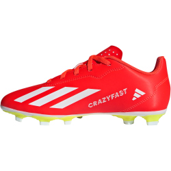 adidas X Crazyfast Club Flexible-Ground Fu&szlig;ballschuhe Kinder 088A - solred/ftwwht/tesoye 32