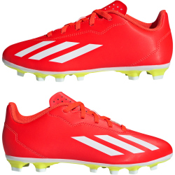 adidas X Crazyfast Club Flexible-Ground Fu&szlig;ballschuhe Kinder 088A - solred/ftwwht/tesoye 32