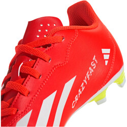 adidas X Crazyfast Club Flexible-Ground Fußballschuhe Kinder 088A - solred/ftwwht/tesoye 35