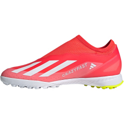 adidas X Crazyfast League Laceless TF Multinocken-Fu&szlig;ballschuhe Herren 088A - solred/ftwwht/tesoye 44 2/3