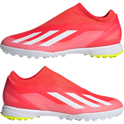 adidas X Crazyfast League Laceless TF Multinocken-Fu&szlig;ballschuhe Herren 088A - solred/ftwwht/tesoye 44 2/3