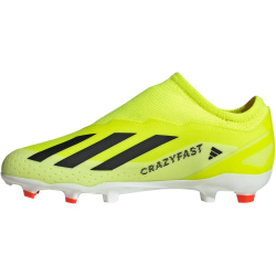 adidas X Crazyfast League Laceless Firm-Ground Fu&szlig;ballschuhe Kinder AEQ4 - tesoye/cblack/ftwwht 32