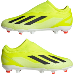 adidas X Crazyfast League Laceless Firm-Ground Fu&szlig;ballschuhe Kinder AEQ4 - tesoye/cblack/ftwwht 32