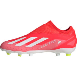 adidas X Crazyfast League Laceless Firm-Ground Fußballschuhe Kinder 088A - solred/ftwwht/tesoye 37 1/3