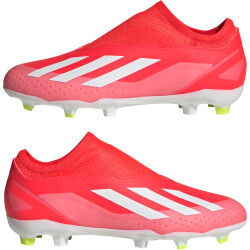 adidas X Crazyfast League Laceless Firm-Ground Fußballschuhe Kinder 088A - solred/ftwwht/tesoye 37 1/3
