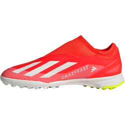 adidas X Crazyfast League Laceless TF Multinocken-Fußballschuhe Kinder 088A - solred/ftwwht/tesoye 38 2/3