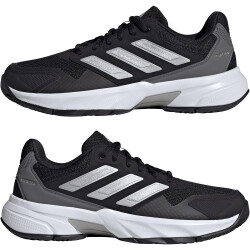 adidas Courtjam Control 3 Tennisschuhe Damen A0QM - cblack/silvmt/grefou 36