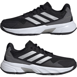 adidas Courtjam Control 3 Tennisschuhe Damen ID2458 - core black/silver met./grey four 36