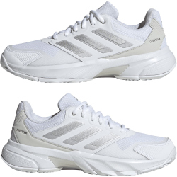 adidas Courtjam Control 3 Tennisschuhe Damen ID2457 - cloud white/silver met./grey one 39 1/3