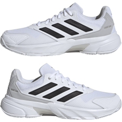 adidas Courtjam Control 3 Tennisschuhe Herren IF7888 - cloud white/core black/grey two 41 1/3