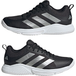 adidas Court Team Bounce 2.0 Handballschuhe Damen A0QM - cblack/silvmt/ftwwht 44