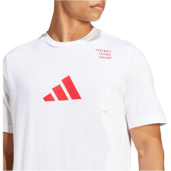 adidas Category Logo Freizeitshirt Herren 001A - white XS