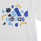 adidas Essentials Allover Printed Set T-Shirt + Shorts Kinder 001A - white/seblbu 80
