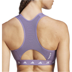 adidas Powerimpact Techfit Medium-Support High Neck Zip Sport-BH Damen AEX4 - shavio XS A-B