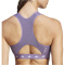 adidas Powerimpact Techfit Medium-Support High Neck Zip Sport-BH Damen AEX4 - shavio XS A-B