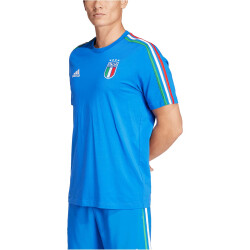 adidas FIGC Italien DNA 3-Streifen Freizeitshirt Herren 040A - blue S