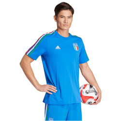 adidas FIGC Italien DNA 3-Streifen Freizeitshirt Herren 040A - blue S