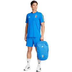 adidas FIGC Italien DNA 3-Streifen Freizeitshirt Herren 040A - blue S