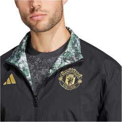 adidas Manchester United Stone Roses Einlaufjacke Herren 095A - black/multco XS