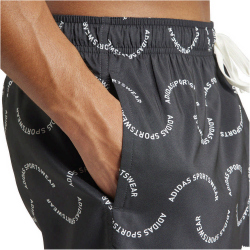 adidas Wave Logo CLX Badeshorts Herren 095A - black/owhite S