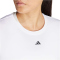 adidas Designed For Training Fitnessshirt Damen IT7419 - white XS